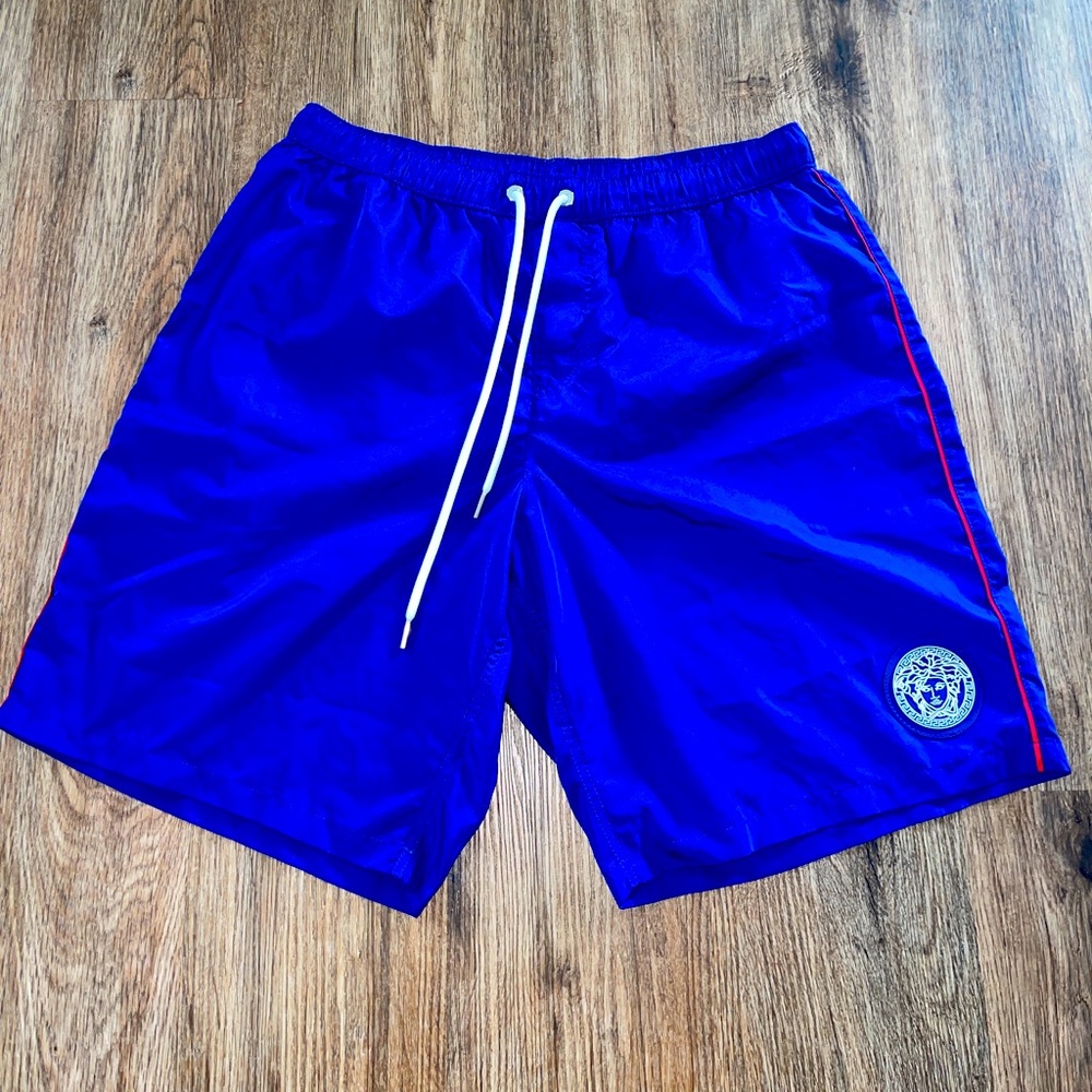 Authentic Men’s Versace Royal Blue Swim Trunks Size 6 (Medium)